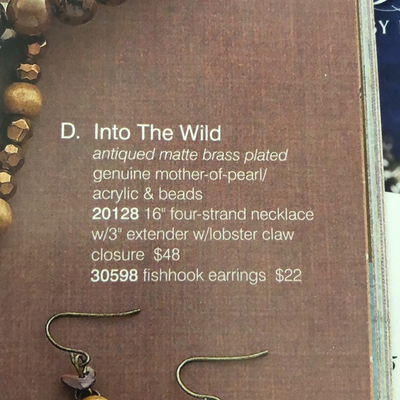 NWOT Into the Wild Premier Designs necklace and earrings - Picture 9 of 9